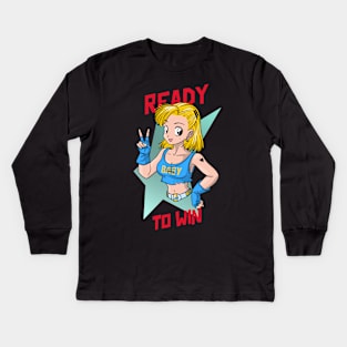 Ready To Win Kids Long Sleeve T-Shirt